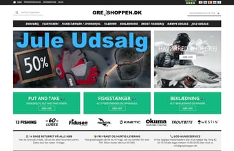 Webshop med salg af fiskegrej