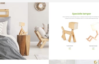 Webshop med salg af boliginteriør