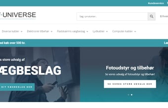 Webshop med salg af AV-udstyr og tilbehør inkl. varelager.