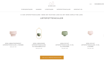 Køreklar Nordisk keramik webshop KERAM.DK - med dansk dropshipping leverandør!