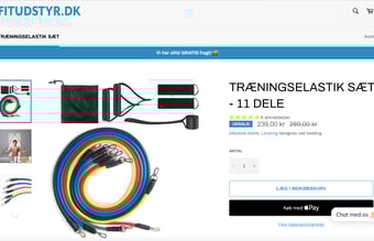 Fitudstyr.dk massere af mulighed for vækst! - omsat for 22.000 kr. på 1 måned