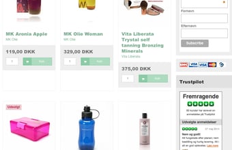 NY PRIS! Stor, veletableret Webshop med eksklusive skønheds - og velvære produkter