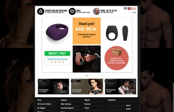 Veletableret 2 årig sexshop med facebook fanside. 