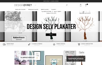 Gammel plakat webshop sælges