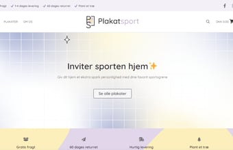 3 år gammel plakat brand, med egen webshop
