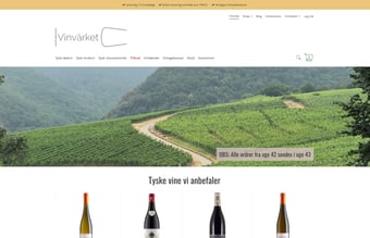Webshop med salg af vin fra Tyskland - Omsætning: 576.943, Overskud: 92.456 kr. (før skat)