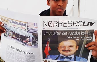 Populær lokalavis til salg