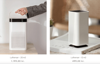 Flot og optimeret webshop med luftrensere og stort potentiale