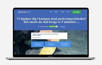 parkeringsafgift.dk - Website med Danmarks første juridiske p-hjælperobot