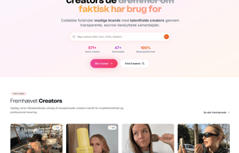 Influencer/Creator Marketing platform - Skalerbar SaaS-løsning