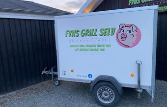 Grillselv løsning/Køletrailer udlejning - Grill selv en helstegt pattegris - omsætningen for 2022: 250.000 Kr