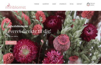 Blomster webshop inkl. varelager -  Haft en omsætning på ca. 25.000 kr.