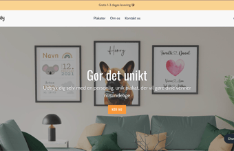 Plakat webshop med omsætning sælges - Dropshipping - omsat for 6500kr. på 3 uger med 300 kr. i ad spend
