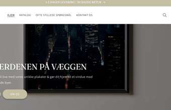 Dropshipping butik med salg af unikke plakater