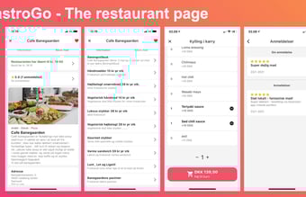 Mad bestillingsplatform - Platformen er testet med 15 forskellige restauranter og cafeer
