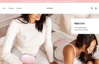 Dropshipping webshop med salg af populær menstruations lindrene produkter - 2-4 dages levering