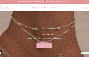 Opsat Smykke webshop - Shopify