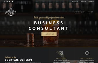 Webshop med salg af eksklusivt barudstyr - Siden er ca. 2 år gammel