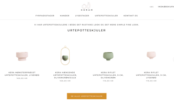 Køreklar Nordisk keramik webshop KERAM.DK - med dansk dropshipping leverandør!