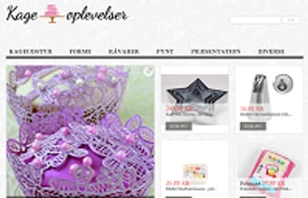 Anerkendt virksomhed/webshop med kage- og dekorationsartikler