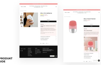 Køreklar og stilfuld beauty dropshipping webshop med branded produkt