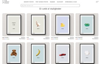 Unik shop med plakater til forældre til salg