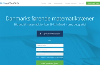 Beståmatematik.dk til salg! Danmarks førende matematiktræner med 900 abonnementer på sit højeste
