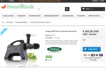 Dansk/Svensk niche webshop med 'high-end' køkkenmaskiner. - Overskud før skat: 200.000 kr. 