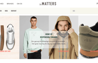 Brand identitet og Webshop - Fashion - bæredygtigt koncept