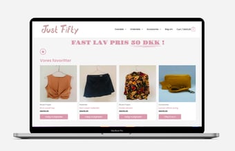 JUSTFIFTY.DK - Alt uanset størrelse, model og design koster 50 kr.