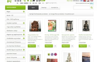 Webshop med orientalske livsstilsprodukter