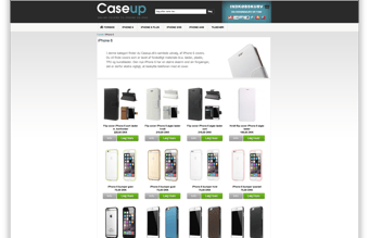 Webshop med salg af iPhone covers