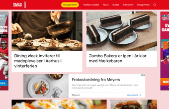 Attraktivt online madunivers - Årlig omsætning på mellem 200-300.000 kr. 