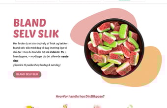 Partner eller evt salg søges til Online Bland Selv Slik forretning