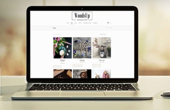 Webshop - WoodsUp.dk  Design og interiør - Nettoomsætning 2017: Kr. 111.378,- 