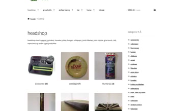 Headshop med tøj og andet - cbd, piber, rullepapir mm. - Webshop