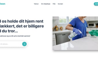 Cliinly - Ny SaaS software til rengøringsbranchen - giver kunderne komplette tilbud på 10 sekunder! Automatiserer hele rengøringsfirmaets tilbudsprocess. 350 udviklingstimer - 100% automatiseret, så den kræver INTET manuelt arbejde.