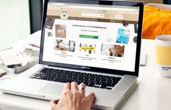 Webshop med salg af kaffe & kaffeudstyr til private - 9574 kunder
