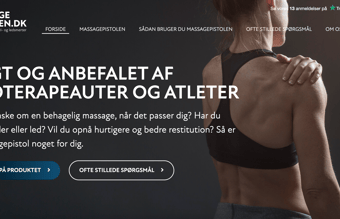 Professionelt etableret webshop med salg af massagepistoler - Omsætning på 76.364 kr.