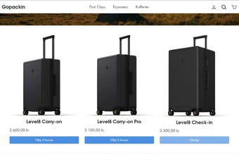 Køreklar webshop | Premium kufferter fra verdenskendt leverandør: 1.400 kr. pr. salg i fortjeneste! - Dropshipping 