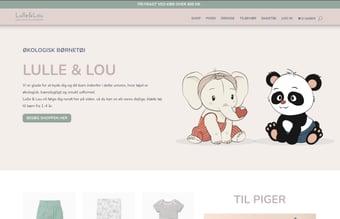 Lulle & Lou - Webshop med økologisk børnetøj fra England (BabyMori) og et fra USA (Winter Water Factory).