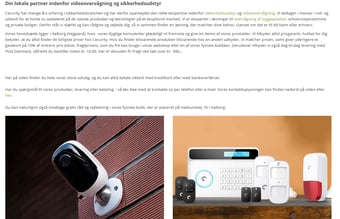 Videoovervågning og alarmsystem sælges!