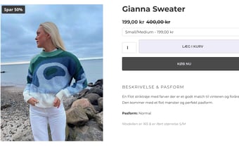 Knitti.dk / Aktiv modetøjsforretning med varelager (20.000 kr.) / Stort potentiale