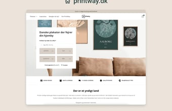 Printway.dk | Bykort plakater med unikt design | Dropshipping | Omsætning: 140.000 DKK