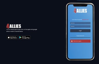 4Allies er et online kortspil til IOS/ANDROID - 1200 downloads