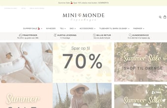 Børnetøjs webshop til salg med mange muligheder!