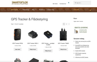 Webshop med egen sporings portal og salg af gps tracker  - Omsætning 2022: 50.000 kr.