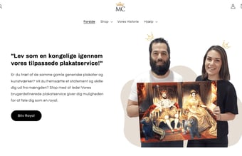 Webshop - Unik plakatvirksomhed - 335.000 kr i omsætning