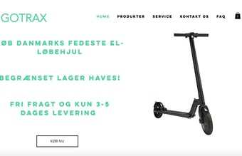Dropshipping webshop med salg af elektriske løbehjul - 33.000 kr i omsætning