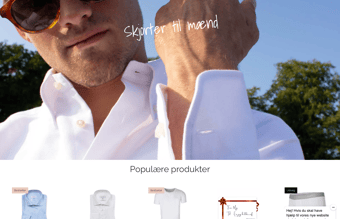 Etableret online skjorte-virksomhed til salg